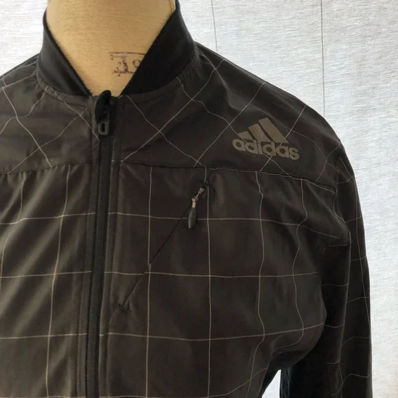 Adidas Reflective Running Windbreaker Zip Up Sweater - Picture 3 of 13